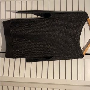 White House Black Market black with sparkle tunic